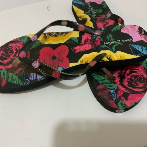 NWT Vera Bradley Havana Rose Small Flip Flops 7/8 - Picture 5 of 7